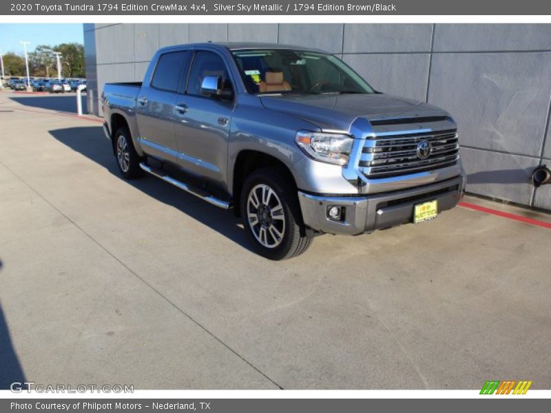 Silver Sky Metallic / 1794 Edition Brown/Black 2020 Toyota Tundra 1794 Edition CrewMax 4x4