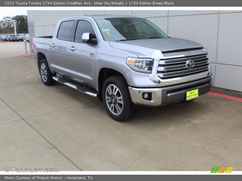 Silver Sky Metallic / 1794 Edition Brown/Black 2020 Toyota Tundra 1794 Edition CrewMax 4x4