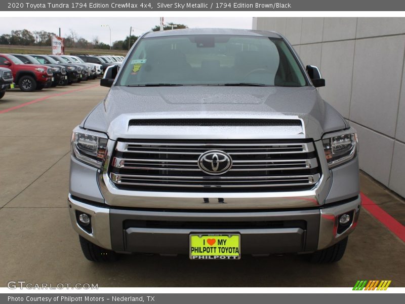 Silver Sky Metallic / 1794 Edition Brown/Black 2020 Toyota Tundra 1794 Edition CrewMax 4x4