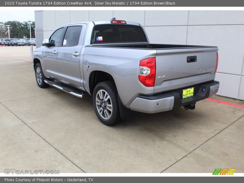 Silver Sky Metallic / 1794 Edition Brown/Black 2020 Toyota Tundra 1794 Edition CrewMax 4x4