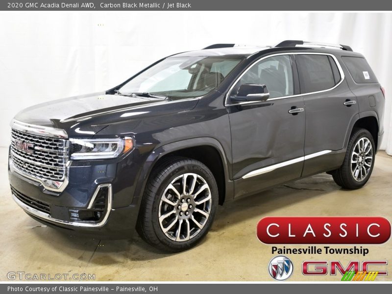 Carbon Black Metallic / Jet Black 2020 GMC Acadia Denali AWD