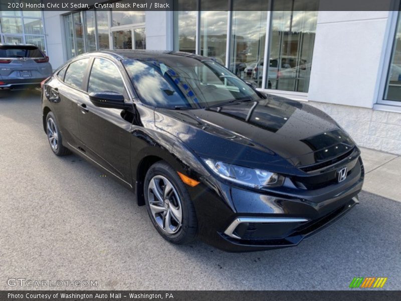 Crystal Black Pearl / Black 2020 Honda Civic LX Sedan