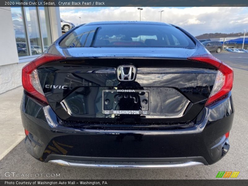 Crystal Black Pearl / Black 2020 Honda Civic LX Sedan