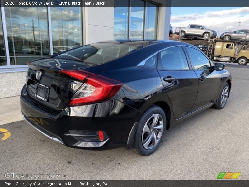 Crystal Black Pearl / Black 2020 Honda Civic LX Sedan