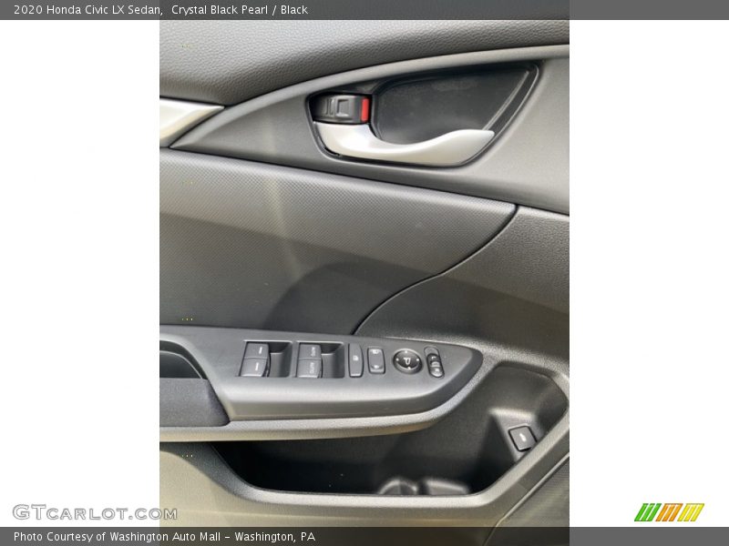 Crystal Black Pearl / Black 2020 Honda Civic LX Sedan