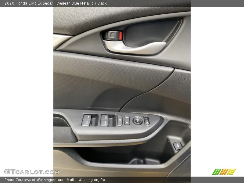 Aegean Blue Metallic / Black 2020 Honda Civic LX Sedan