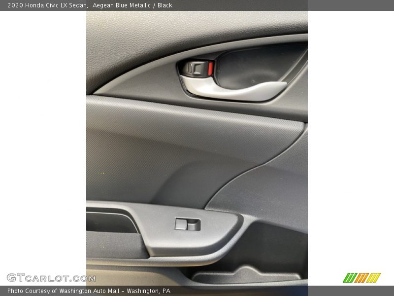 Aegean Blue Metallic / Black 2020 Honda Civic LX Sedan