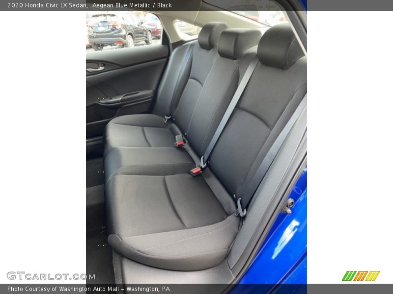 Aegean Blue Metallic / Black 2020 Honda Civic LX Sedan