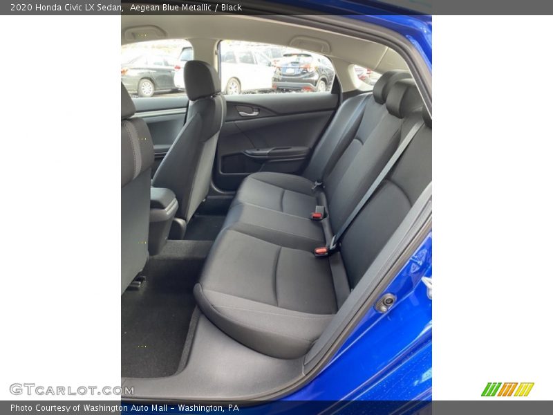 Aegean Blue Metallic / Black 2020 Honda Civic LX Sedan