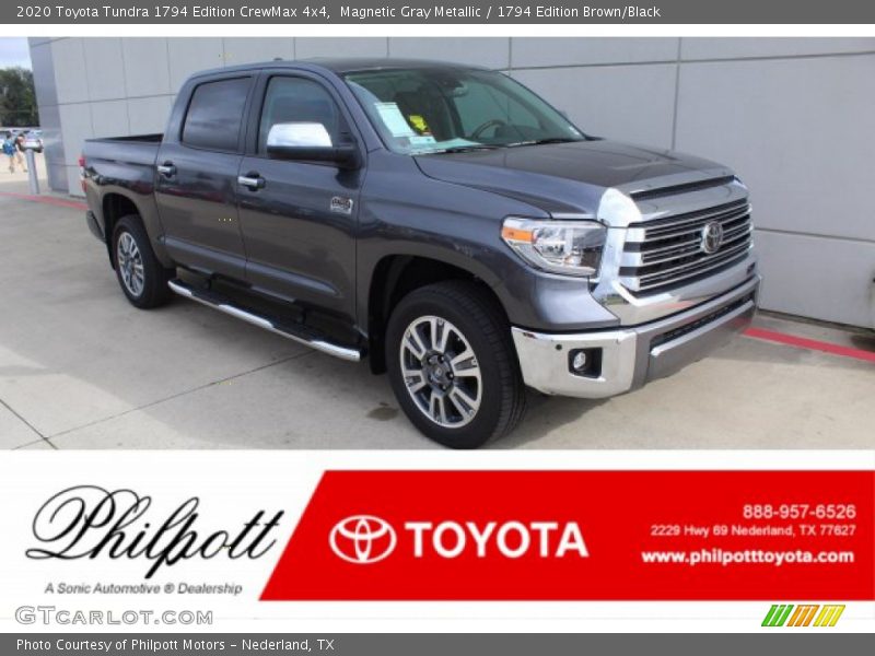Magnetic Gray Metallic / 1794 Edition Brown/Black 2020 Toyota Tundra 1794 Edition CrewMax 4x4
