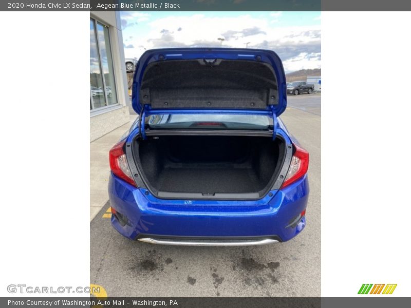 Aegean Blue Metallic / Black 2020 Honda Civic LX Sedan