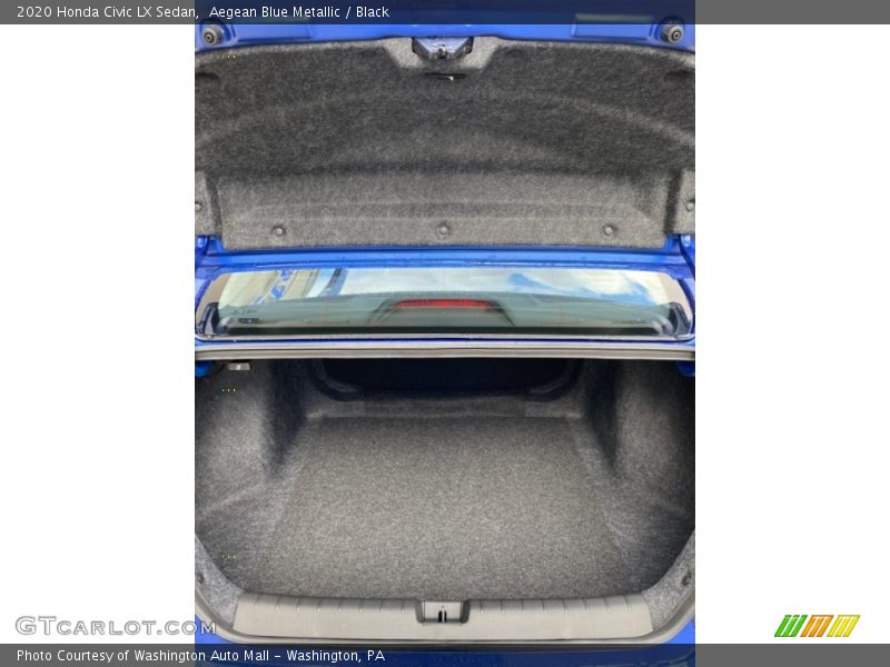Aegean Blue Metallic / Black 2020 Honda Civic LX Sedan