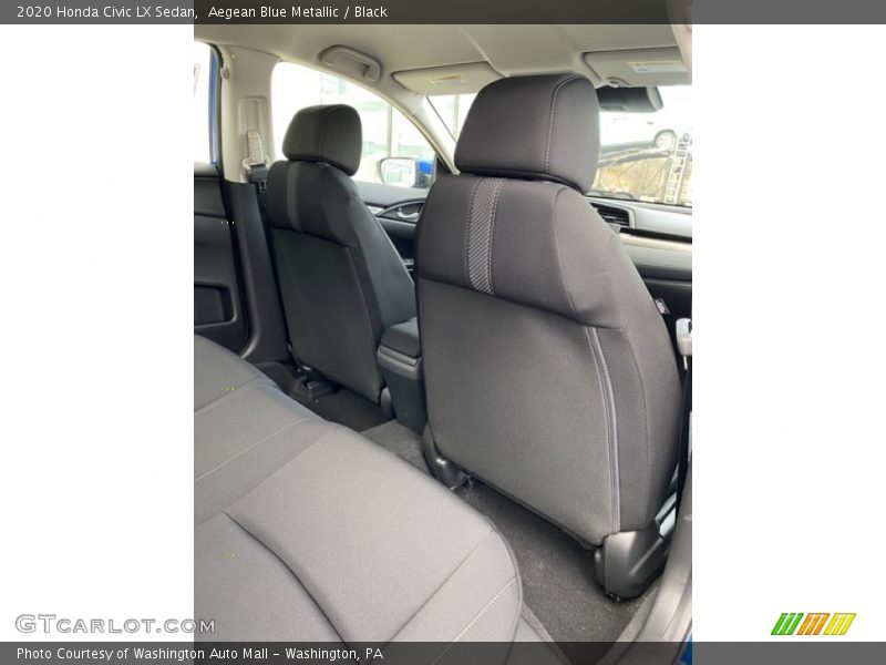Aegean Blue Metallic / Black 2020 Honda Civic LX Sedan