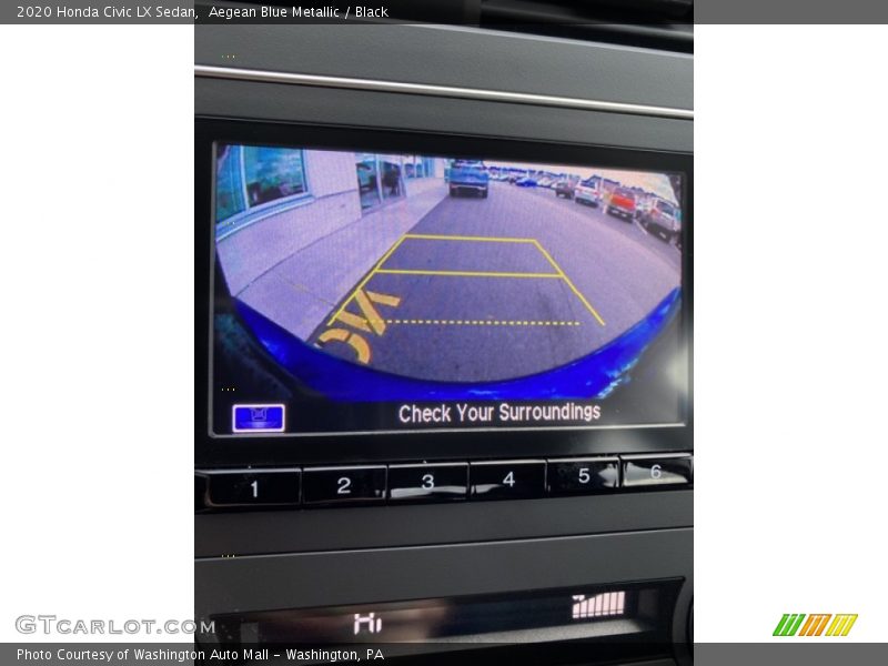 Aegean Blue Metallic / Black 2020 Honda Civic LX Sedan