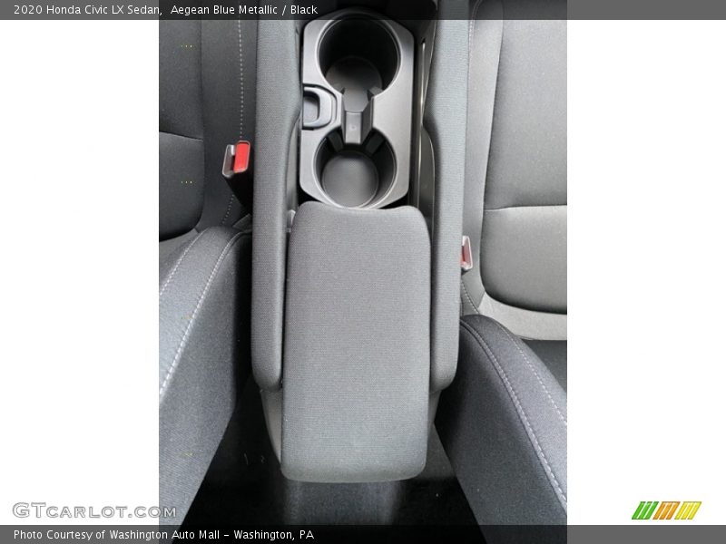Aegean Blue Metallic / Black 2020 Honda Civic LX Sedan
