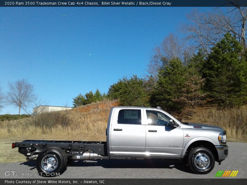  2020 3500 Tradesman Crew Cab 4x4 Chassis Billet Silver Metallic