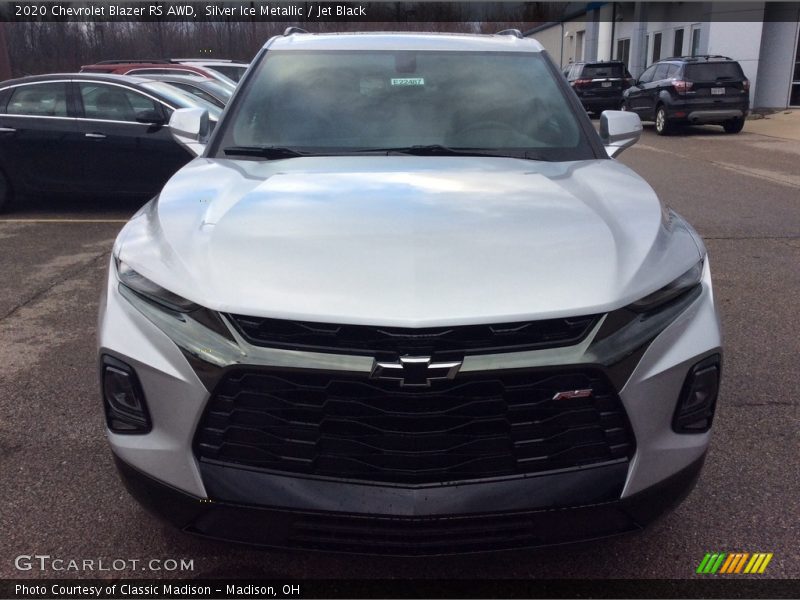 Silver Ice Metallic / Jet Black 2020 Chevrolet Blazer RS AWD