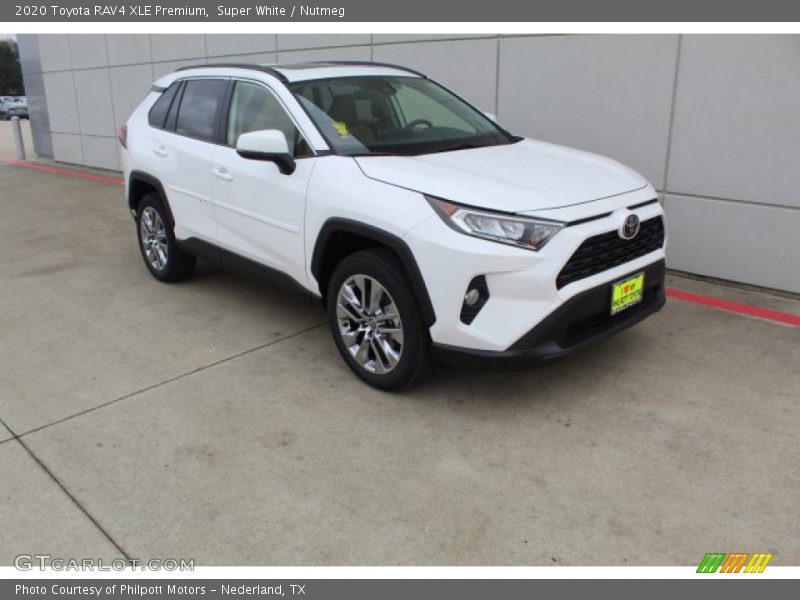Super White / Nutmeg 2020 Toyota RAV4 XLE Premium