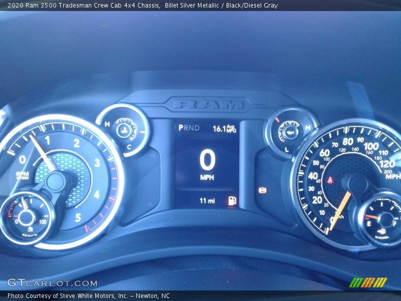 Billet Silver Metallic / Black/Diesel Gray 2020 Ram 3500 Tradesman Crew Cab 4x4 Chassis
