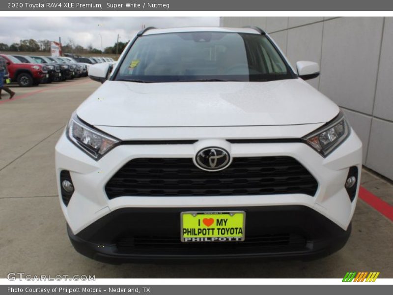 Super White / Nutmeg 2020 Toyota RAV4 XLE Premium