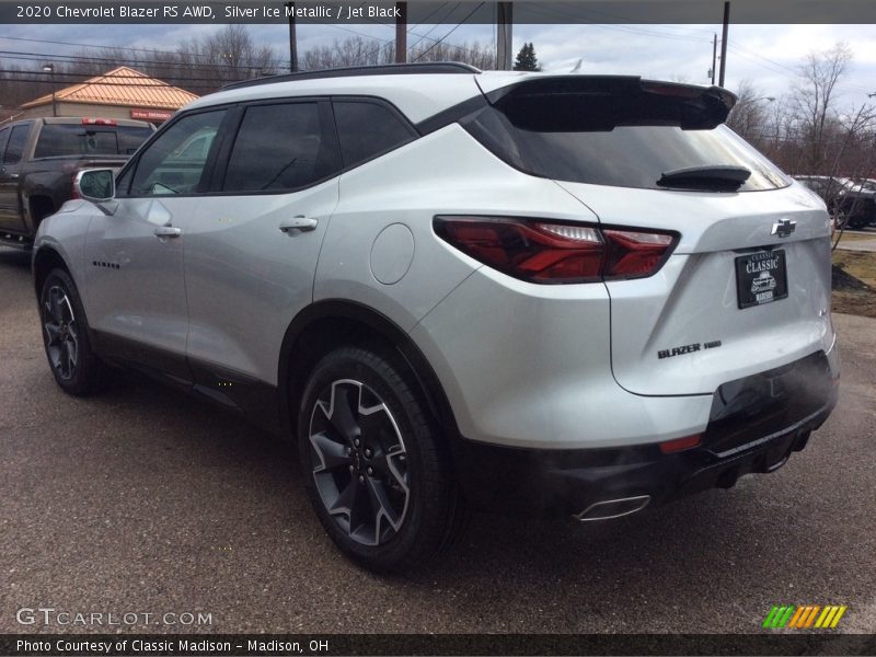 Silver Ice Metallic / Jet Black 2020 Chevrolet Blazer RS AWD