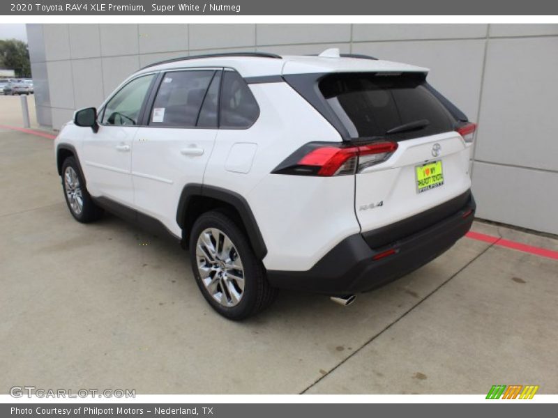 Super White / Nutmeg 2020 Toyota RAV4 XLE Premium