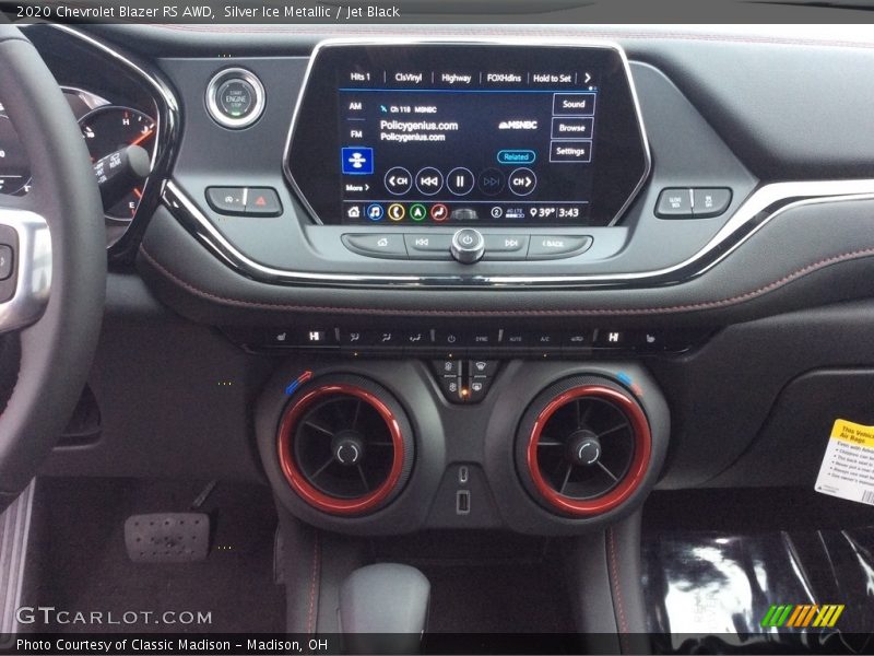 Controls of 2020 Blazer RS AWD