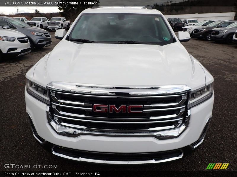Summit White / Jet Black 2020 GMC Acadia SLE AWD