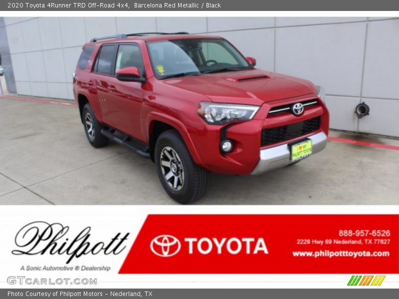 Barcelona Red Metallic / Black 2020 Toyota 4Runner TRD Off-Road 4x4