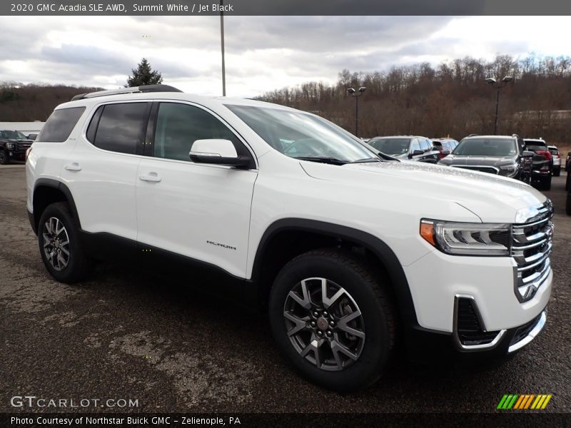 Summit White / Jet Black 2020 GMC Acadia SLE AWD