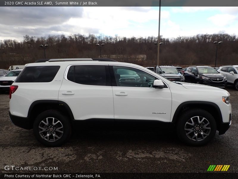 Summit White / Jet Black 2020 GMC Acadia SLE AWD