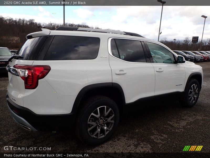 Summit White / Jet Black 2020 GMC Acadia SLE AWD