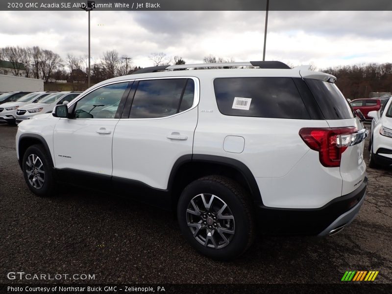 Summit White / Jet Black 2020 GMC Acadia SLE AWD