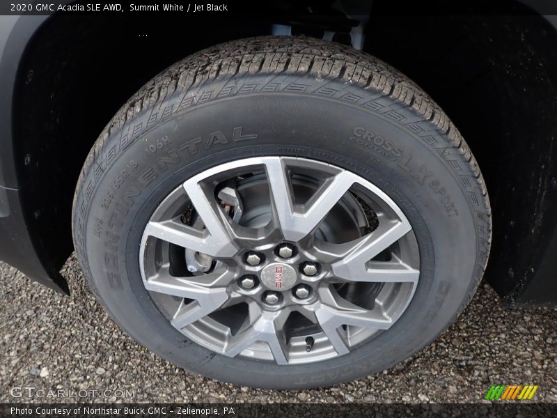 Summit White / Jet Black 2020 GMC Acadia SLE AWD