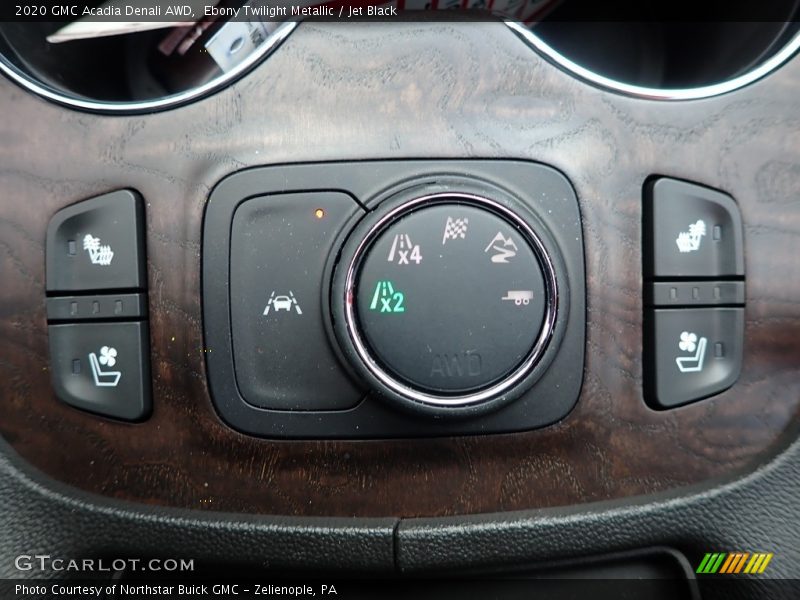 Controls of 2020 Acadia Denali AWD