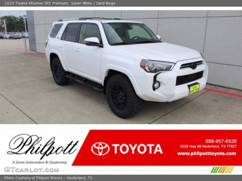 Super White / Sand Beige 2020 Toyota 4Runner SR5 Premium