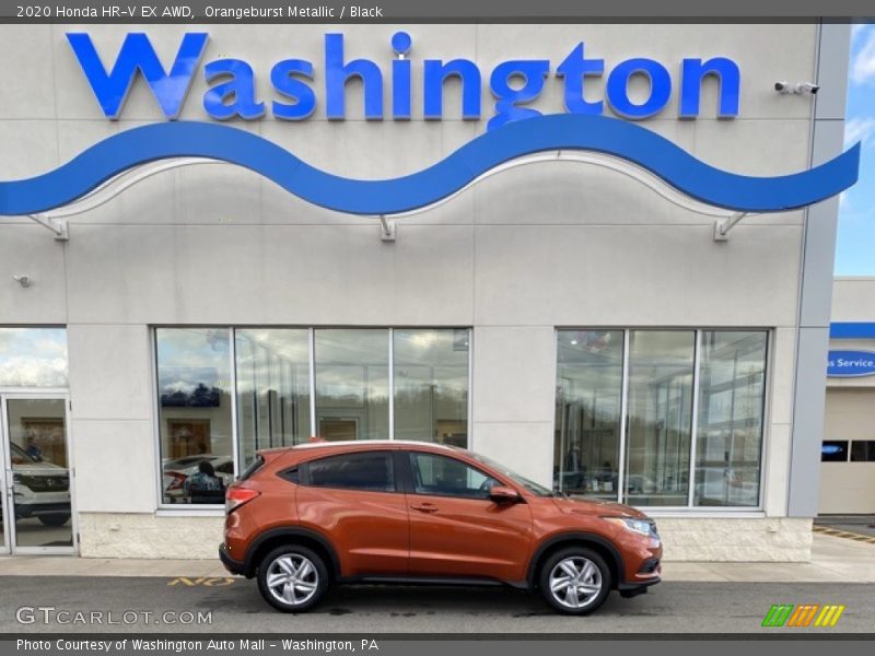 Orangeburst Metallic / Black 2020 Honda HR-V EX AWD