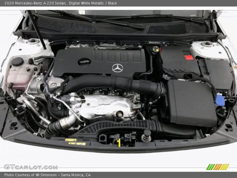 Digital White Metallic / Black 2020 Mercedes-Benz A 220 Sedan