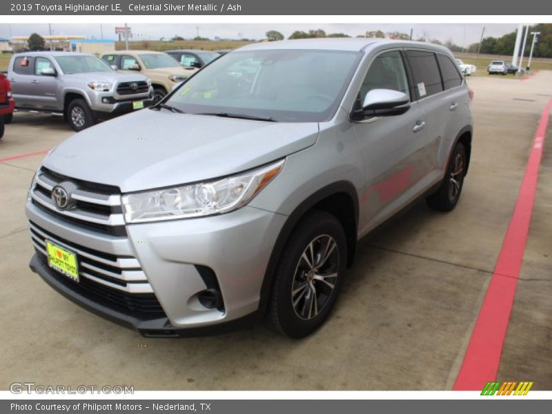 Celestial Silver Metallic / Ash 2019 Toyota Highlander LE