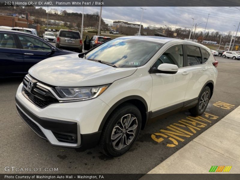 Platinum White Pearl / Black 2020 Honda CR-V EX AWD