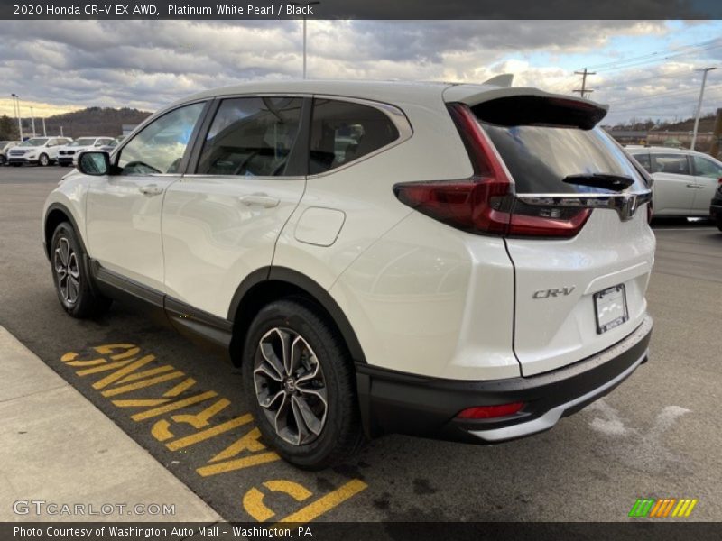Platinum White Pearl / Black 2020 Honda CR-V EX AWD