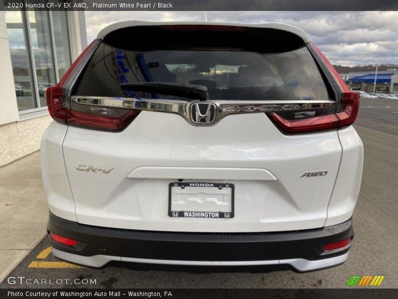 Platinum White Pearl / Black 2020 Honda CR-V EX AWD
