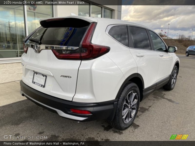 Platinum White Pearl / Black 2020 Honda CR-V EX AWD
