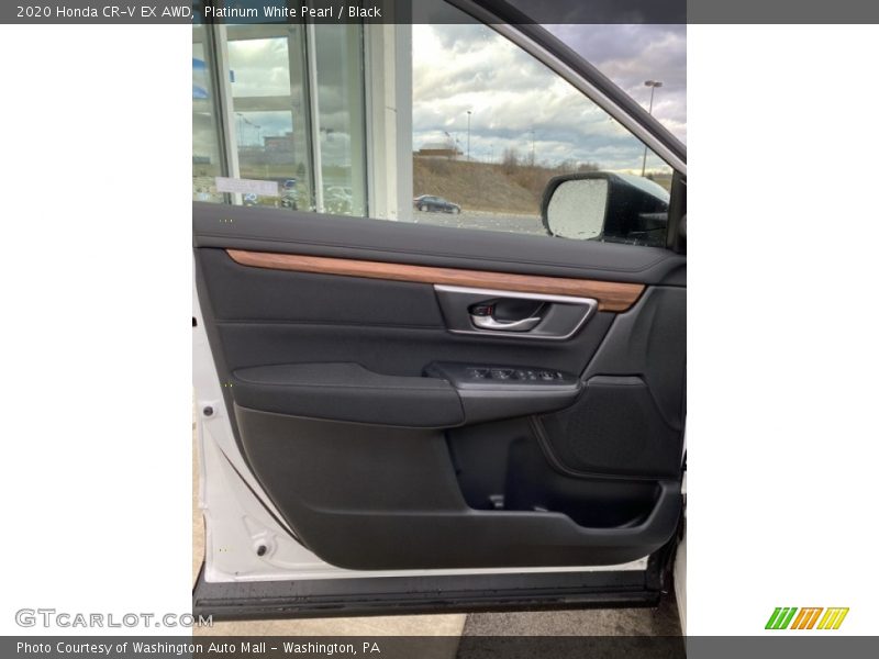 Platinum White Pearl / Black 2020 Honda CR-V EX AWD