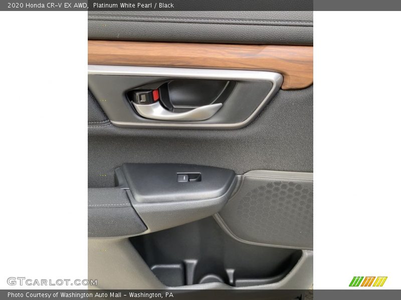 Platinum White Pearl / Black 2020 Honda CR-V EX AWD
