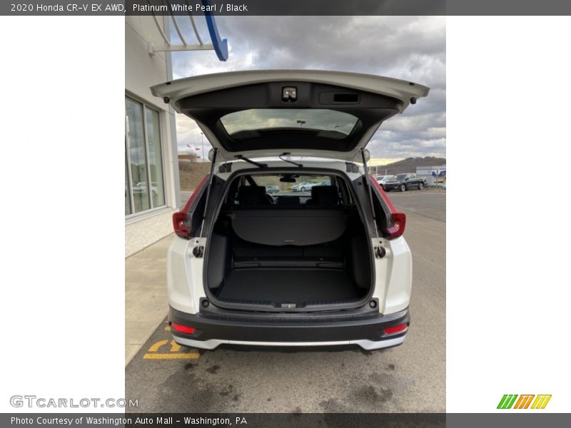 Platinum White Pearl / Black 2020 Honda CR-V EX AWD