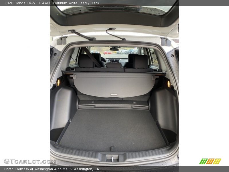 Platinum White Pearl / Black 2020 Honda CR-V EX AWD
