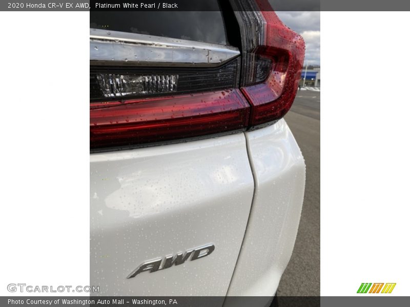 Platinum White Pearl / Black 2020 Honda CR-V EX AWD
