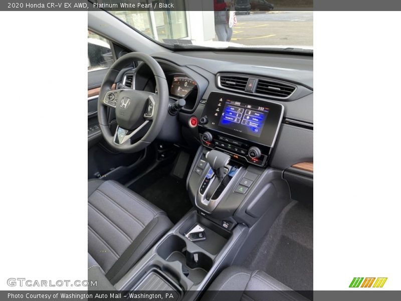 Platinum White Pearl / Black 2020 Honda CR-V EX AWD