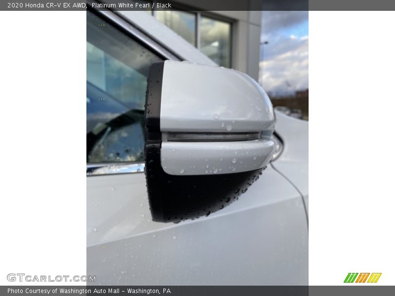 Platinum White Pearl / Black 2020 Honda CR-V EX AWD